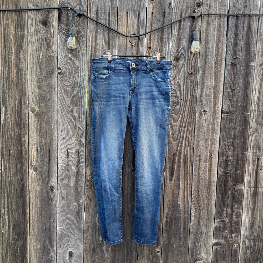 DL1961 Margaux Intrasculpt Ankle Length Skinny Stretchy Blue Denim Jeans 28